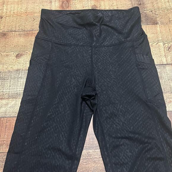 JoyLab BUNDLE 2 Women's Black & Red Reptile Print Athletic Leggings Sz XS Gym - Picture 3 of 8